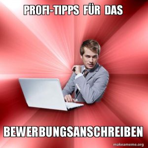 Bewerbungsanschreiben